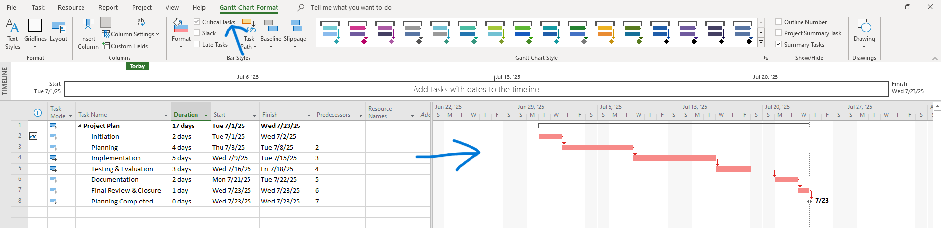 Project Info Screenshot