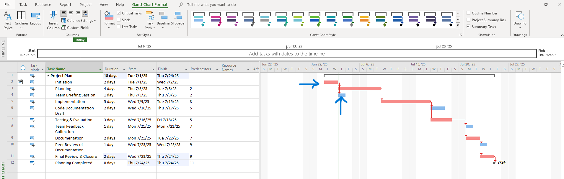 Project Info Screenshot